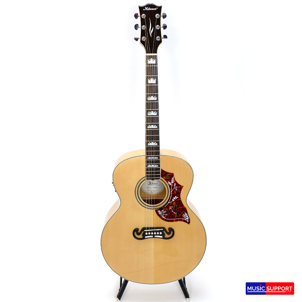 กีตาร์โปร่งไฟฟ้า Mclorence MJ-200E ทรงจัมโบ้ / Natural