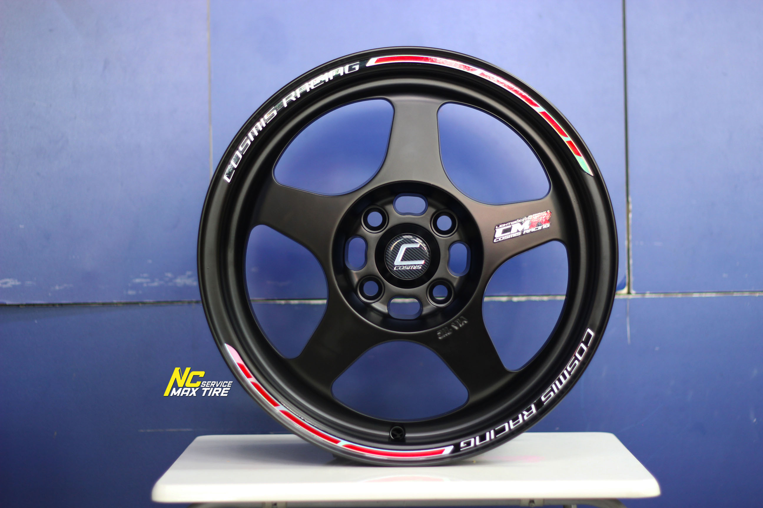 ล้อแม็กขอบ15 / Cosmis / CMR / ล้อแม็กสีดำด้าน / 15X7 4H100 ET35
