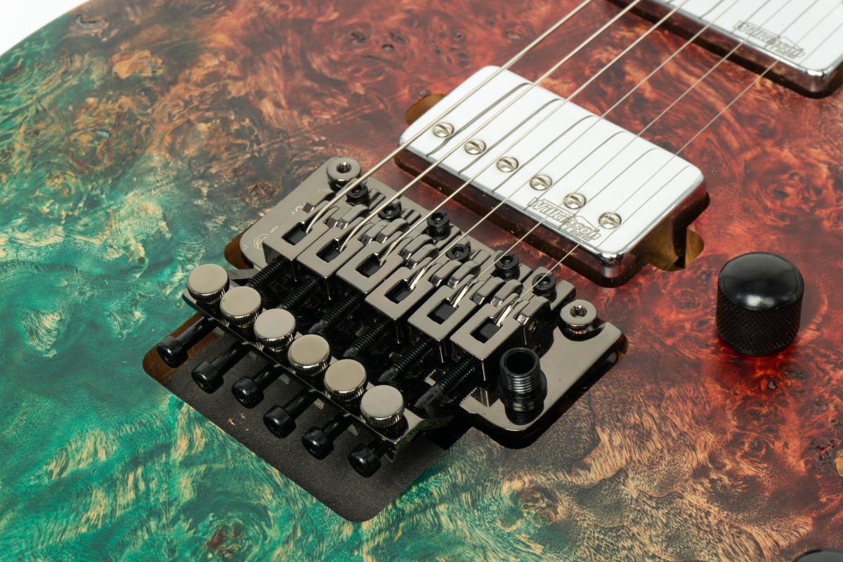 กีต้าร์ไฟฟ้า Kazuki Dragon Series Floydrose สี Red Green