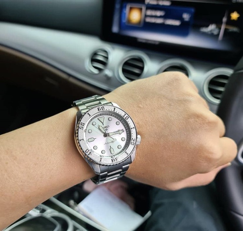 New Seiko5 Sports Silver Automatic