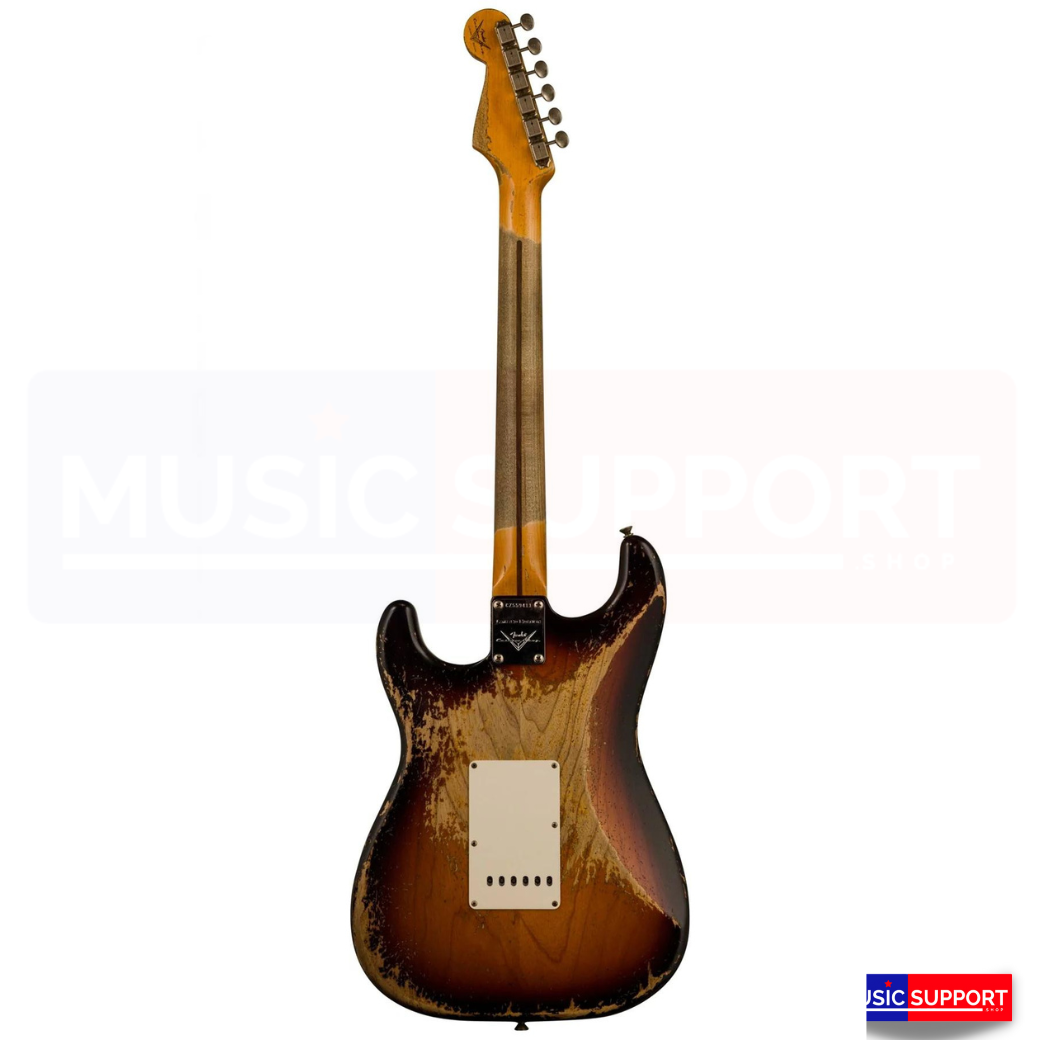 กีตาร์ไฟฟ้า FENDER CUSTOM SHOP RED HOT STRATOCASTER - SUPER HEAVY RELIC - FADED CHOCOLATE 3-COLOR SUNBURST