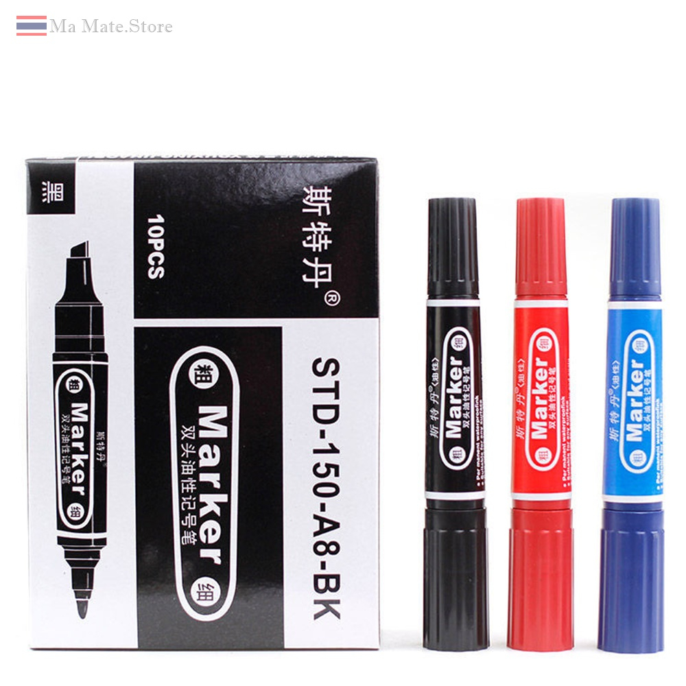 ปากกามาร์คเกอร์ 2หัว ปากกาเคมี เมจิ ไวค์บอร์ด Marker/PEN-005