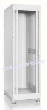 G4-61127 19” GERMAN SERVER RACK 27U, (60 x 110 cm.) Two-Tone White-Gray