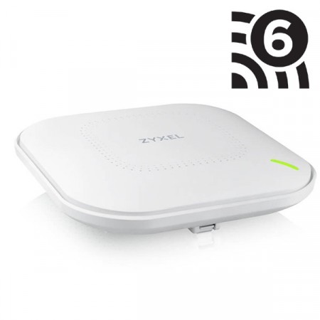 Zyxel NWA110AX AccessPoint 802.11ax (WiFi 6) Dual-Radio PoE Access Point 2.4GHz: 575 Mbps 5GHz: 1200 Mbps US (2.4GHz/5GHz): 23/23dBm เสาอากาศ 2.4GHz: Peak Gain 5dBi 5GHz: Peak Gain 6dBi