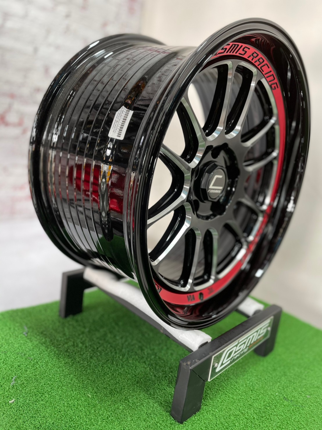 ล้อแม็กขอบ18 XT-206RR สีดำ ขอบดำ เส้นใต้ขอบแดง สำหรับรถกระบะ (ราคา4วง)