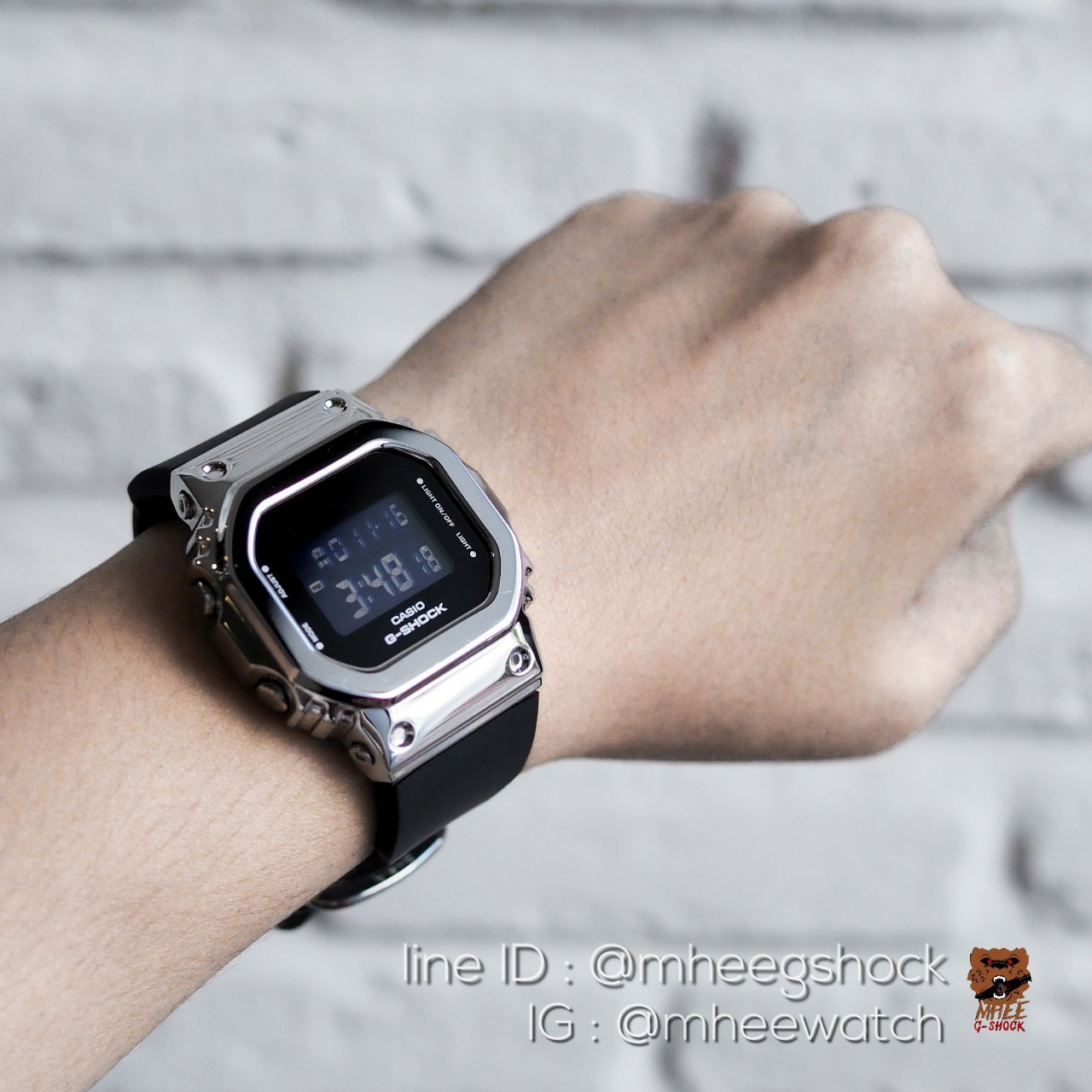 G-Shock Mini Black Silver
