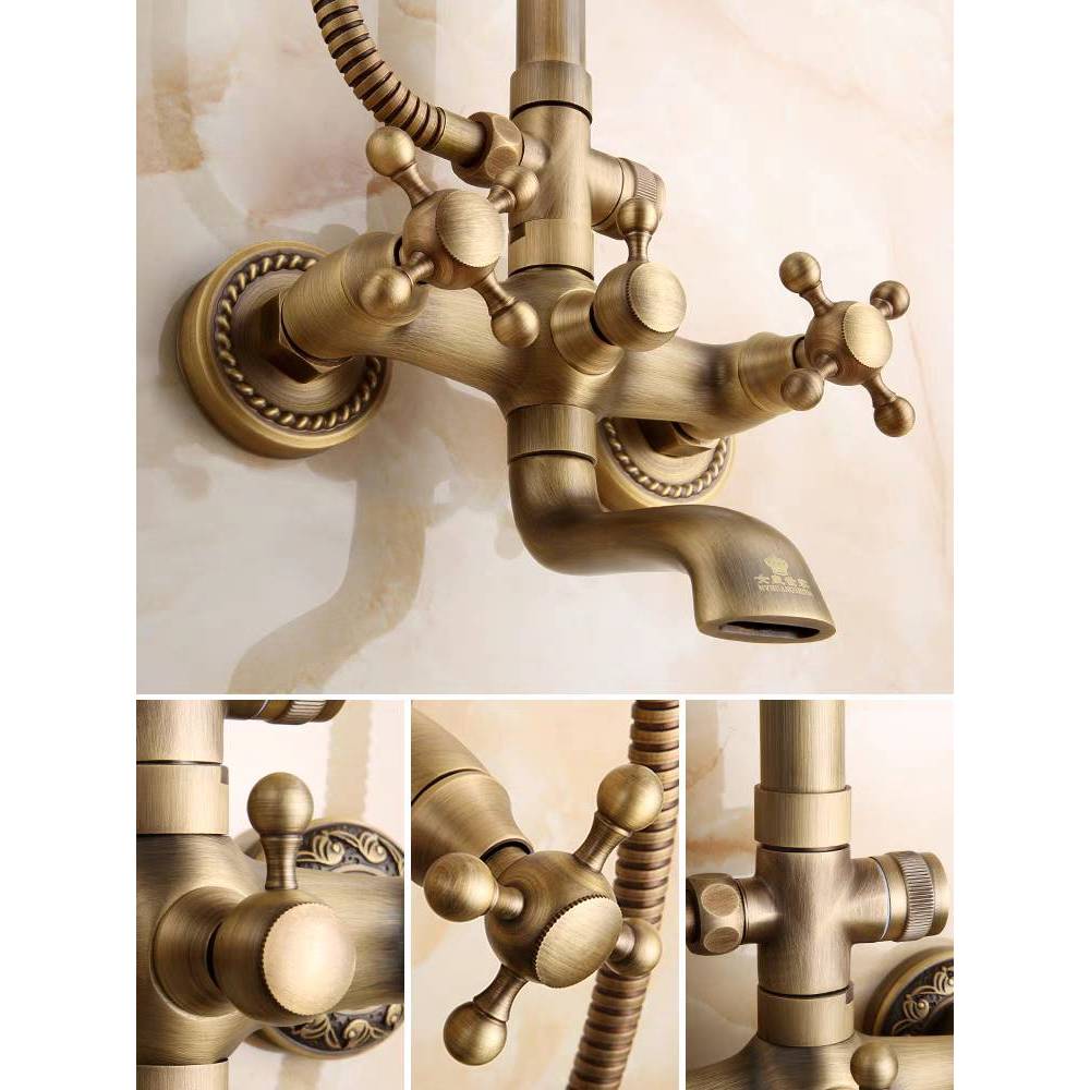 CT189D087 TSUKAERU ชุดฝักบัวห้องน้ำ ชุดฝักบัวห้องน้ำสีทองแดง ก๊อกน้ำหรู ก๊อกทองแดง