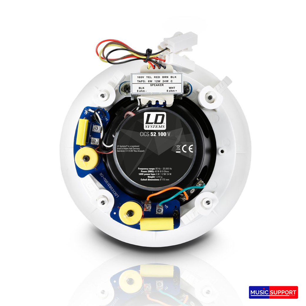 LD Systems CICS52100V 5.25" 2-Way In-Celling Speaker 100V