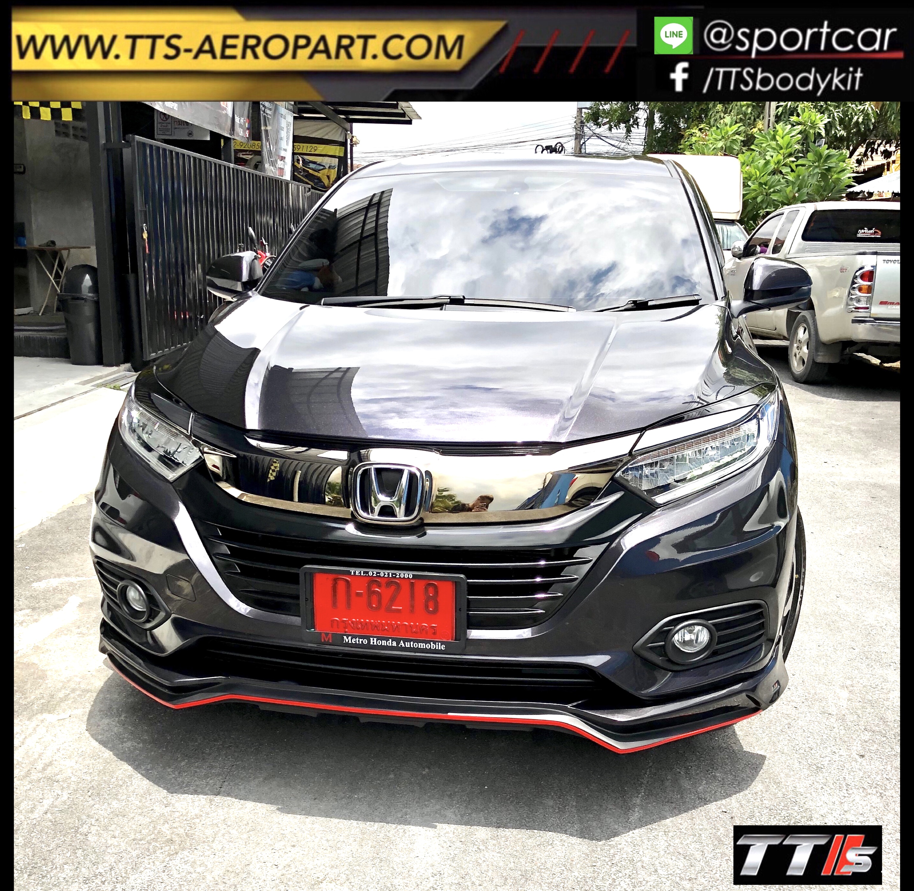 ชุดแต่ง HRV 2019 2020 2021 TTS, hrv แต่งสวย, สเกิร์ตรอบคัน hrv แท้ byแต่งรถTTS
