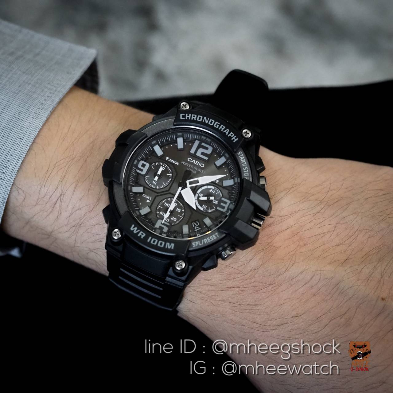 Casio รุ่นนักบิน สีดำ ของแท้ ประกันศูนย์