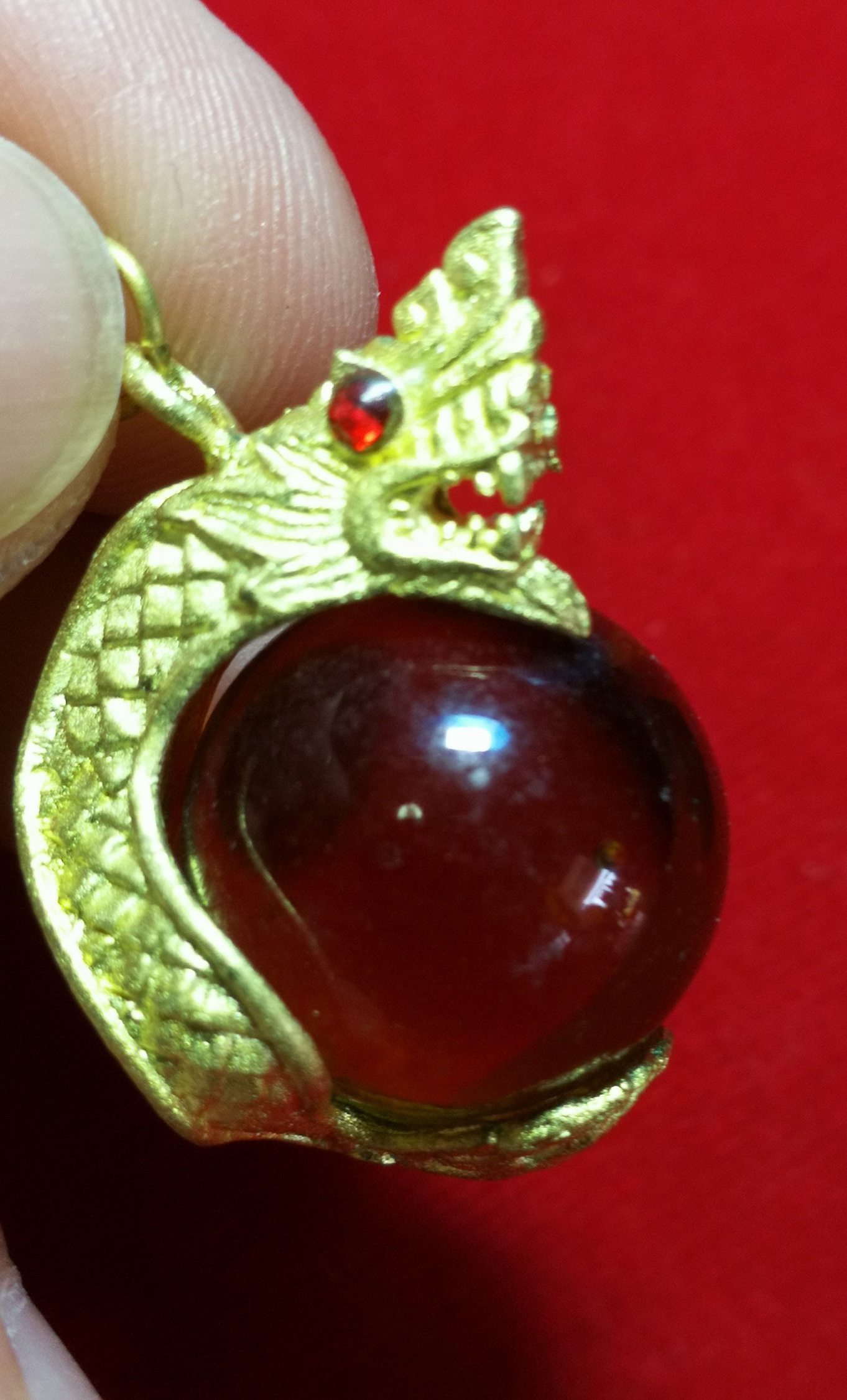 ลูกแก้วนาคราช-จี้ห้อยคอ-คละสี(ใหญ่) (ขายขั้นต่ำ 100 ชิ้น)