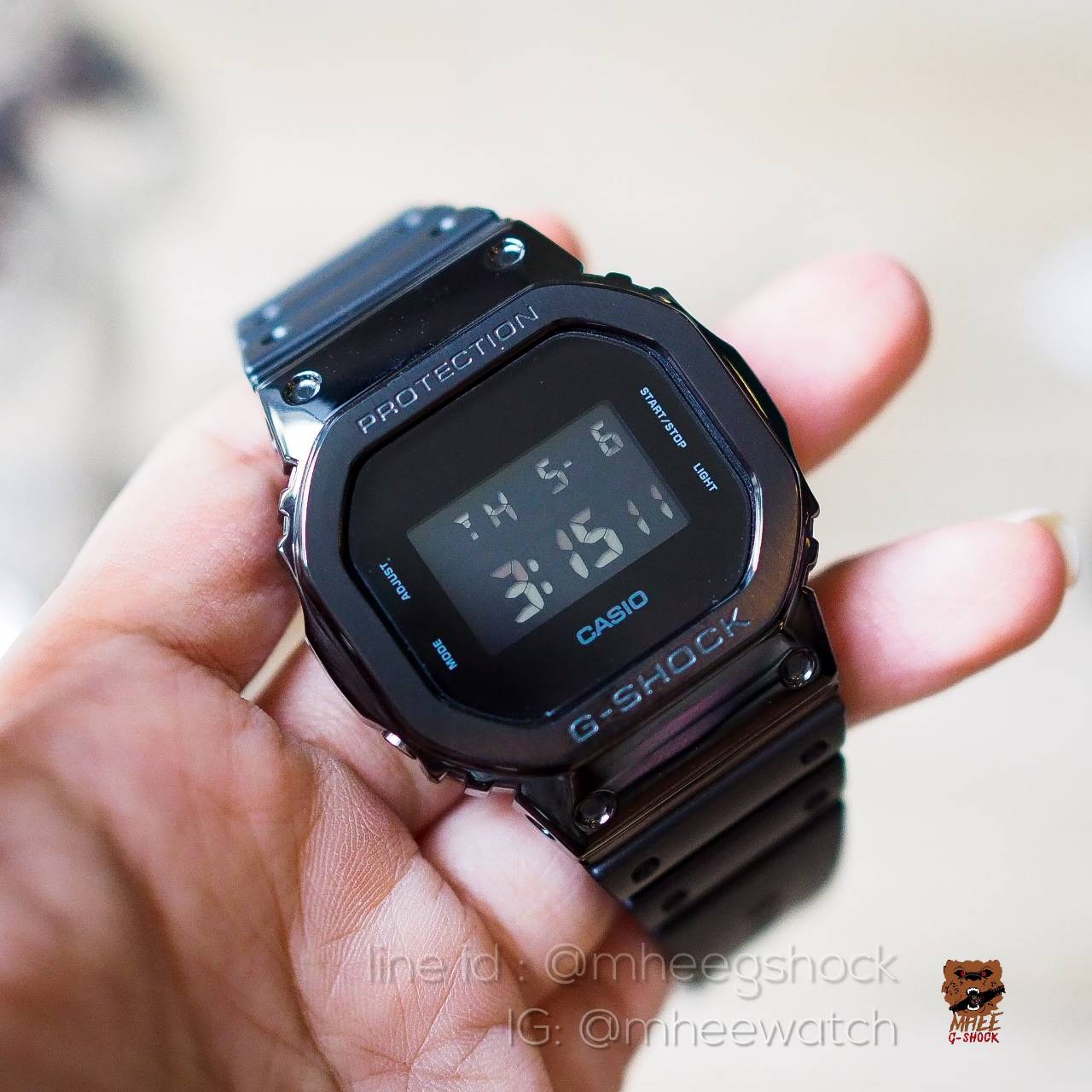 G-Shock Custom DW-5600 รมดำ