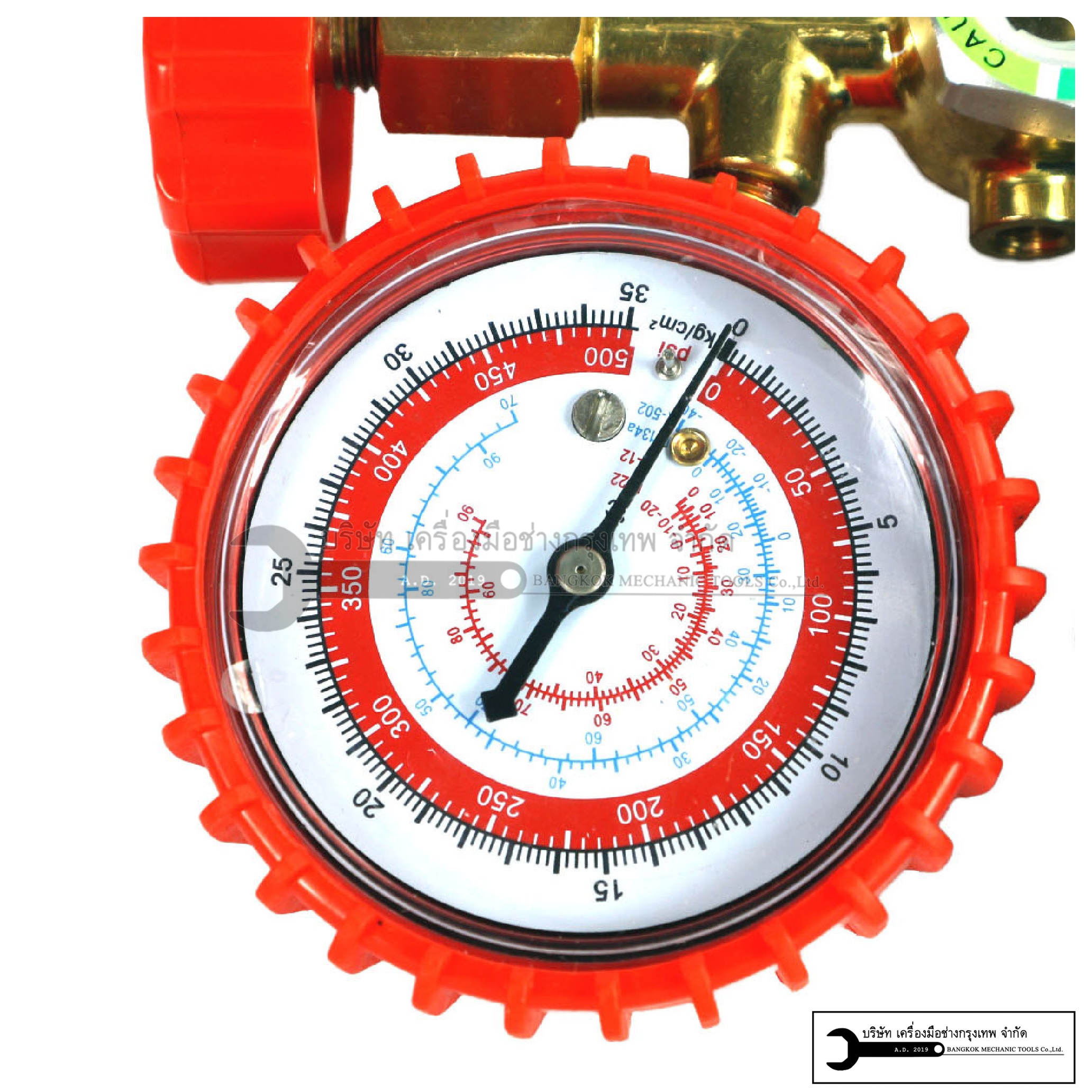 เกจ์วัดน้ำยาแอร์ R12,R22,R502 พร้อมสายชาร์จยาว 36 นิ้ว 3เส้น