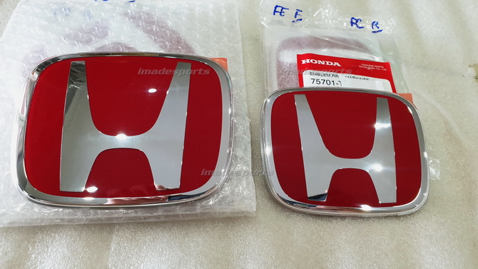 Logo Honda แดง Type R แท้ หน้าและหลัง