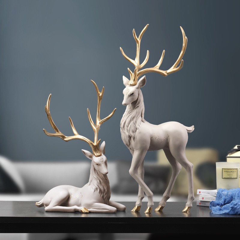 C1011B006 FAMITOSS กวางตกแต่งบ้าน กวาง ของแต่งห้อง ตกแต่งบ้าน deer home decoration ของขวัญ ของขวัญตกแต่งห้อง ตกแต่งห้อง