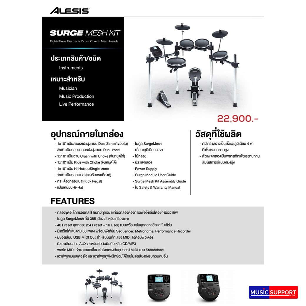 Alesis Surge Mesh Kit (กลองไฟฟ้า)