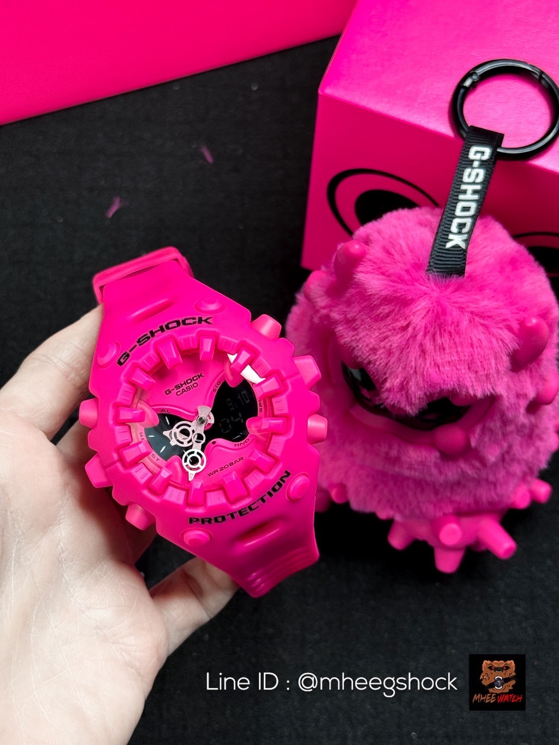 G-SHOCK Limited Pink Virus Y3K GA-V01-4Aพร้อมModel Big Package
