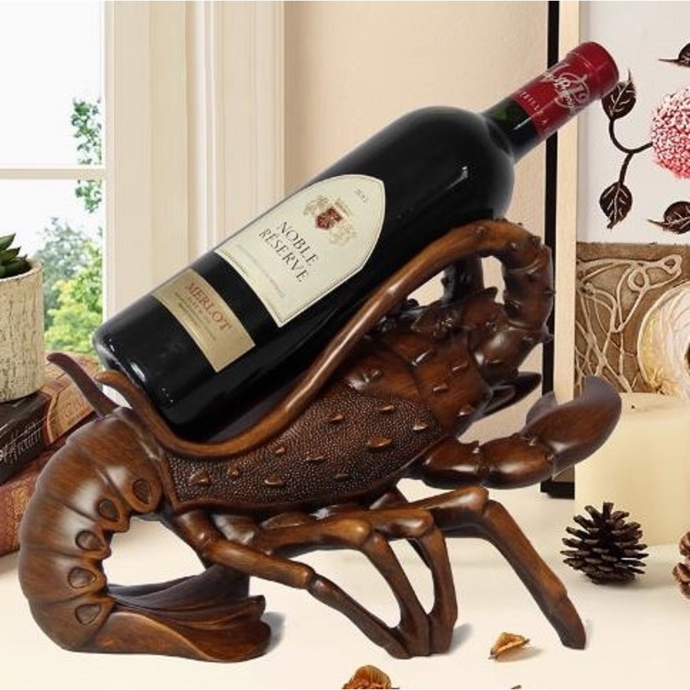 CT227D128 HOMMY ที่วางขวดไวน์ลายไม้ ของขวัญขึ้นบ้านใหม่ ของขวัญขึ้นบ้านใหม่