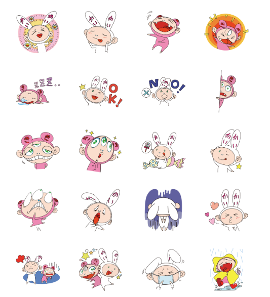 ขายสติกเกอร์ไลน์ Takashi Murakami