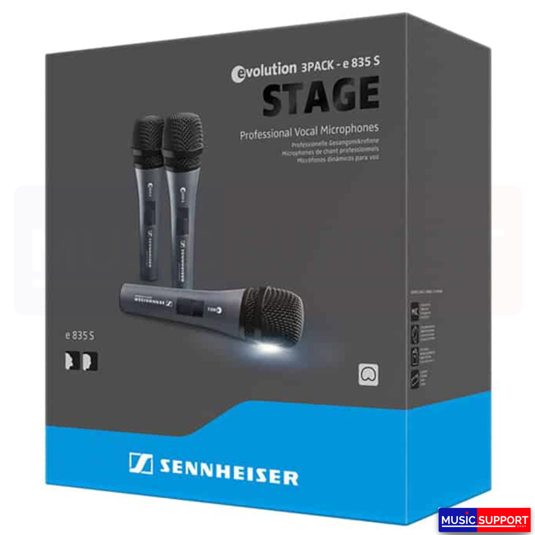 ไมโครโฟน Sennheiser 3-PACK E835S Triple Pack