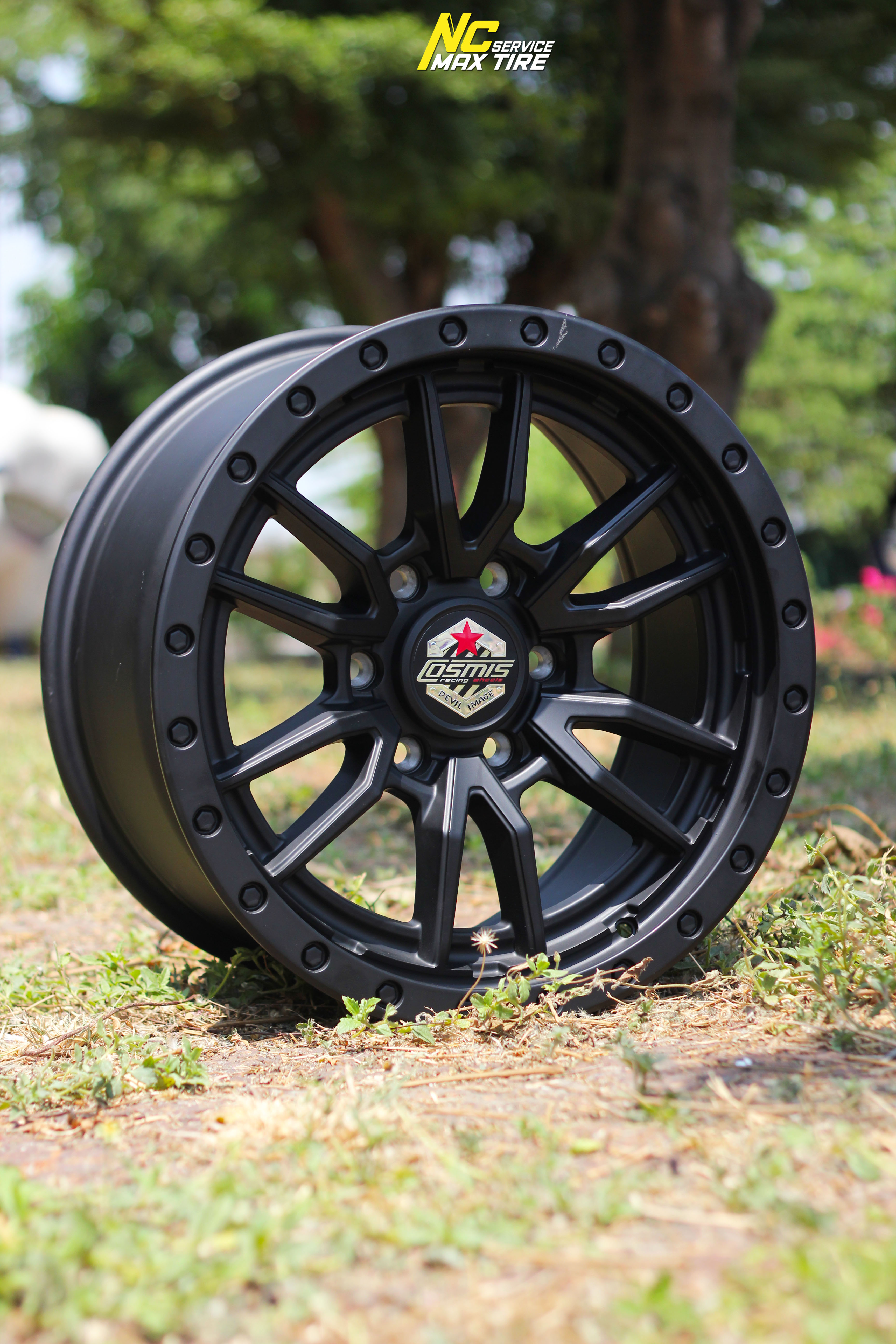 ล้อแม็กสวยๆ / ล้อแม็กออฟโรด / ล้อแม็กขอบ18 / Cosmis / DEVIL / VX-6 / OffRaod / 18x9.0 6H139.7 ET25 / ล้อแม็กสีดำด้านทั้งวง / NC