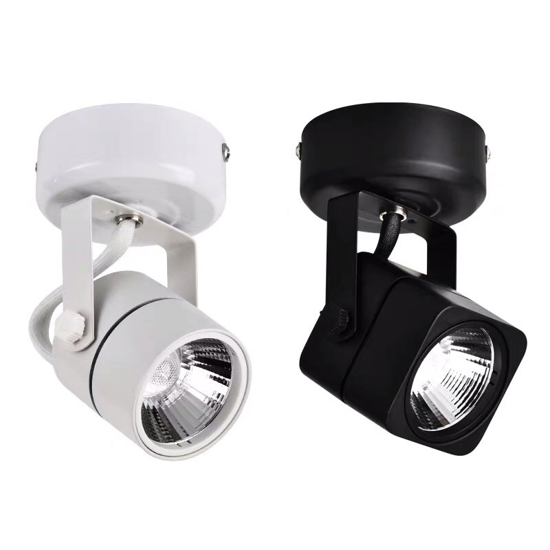 LED Surface Mounted White โคมแอลอีดี ติดลอย หน้ากลม, หน้าเหลี่ยม, หน้าแปดเหลี่ยม สีขาว ขนาด 8 วัตต์ แสงเดย์ไลท์, วอร์มไวท์, คูลไวท์