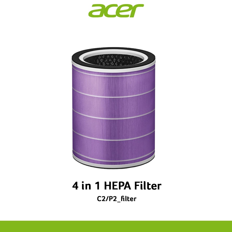 แผ่นกรองอากาศ Acerpure Filter | 4 in 1 HEPA ACF173 (สีม่วง) สำหรับ เครื่องฟอกอากาศ ACER รุ่น C2,P2
