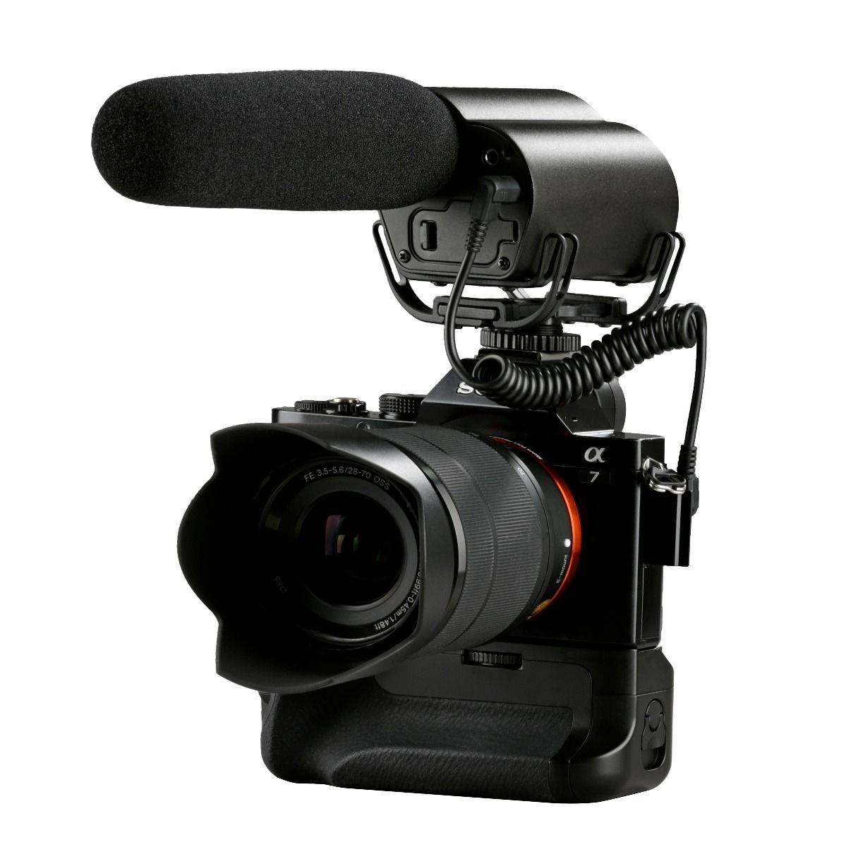 Saramonic Vmic Recorder ไมโครโฟนช็อตกันติดหัวกล้องไมค์คอนเดนเซอร์รับเสียงเป็นแบบซุปเปอร์คาร์ดิออยด์พร้อมบันทึกเสียงในตัวใส่การ์ด