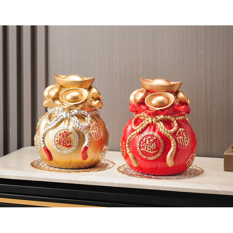 CT159B112 HAOYUN ถุงเงิน กระปุ๊กออมสิน ของมงคล เสริมฮวงจุ้ย ของขวัญขึ้นบ้านใหม่ ของขวัญ