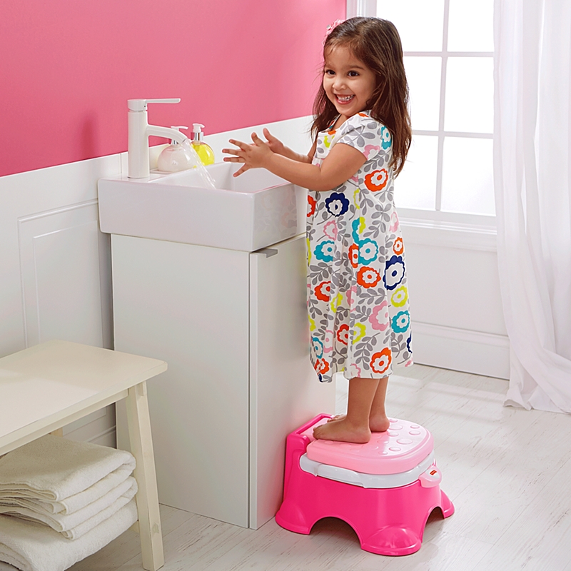 Fisher Price Royal Stepstool Potty - Pink Princess กระโถนเด็กฝึกขับถ่าย
