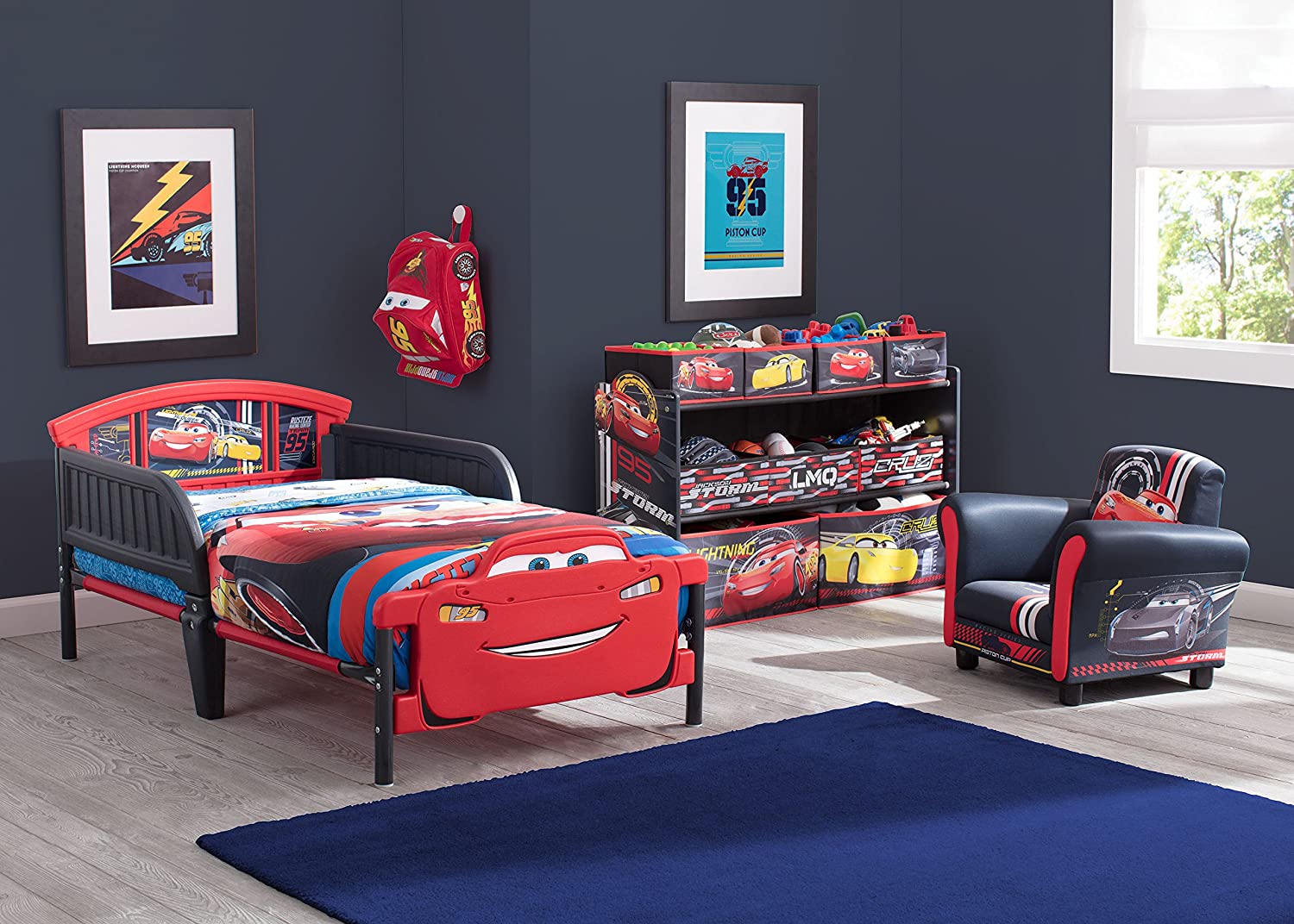 Delta Children Plastic Toddler Bed, 3D Disney Pixar Cars