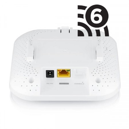 Zyxel NWA90AX 802.11ax (WiFi 6) Dual-Radio PoE Access Point 2.4GHz: 575 Mbps 5GHz: 1200 Mbps 2.4GHz: 3 dBi 5GHz: 4 dBi