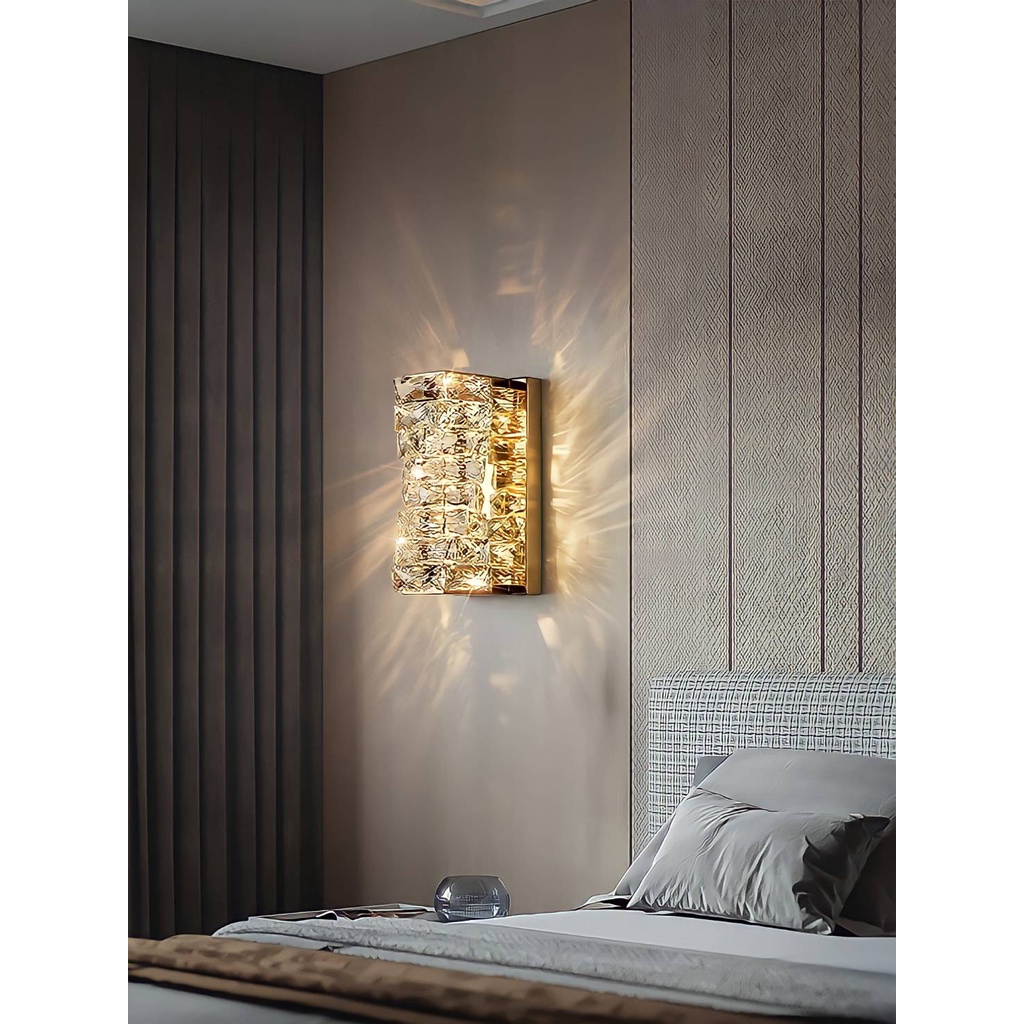 CT127A056 SOTMIA โคมไฟติดผนัง โคมไฟห้องทำงาน โคมไฟคริสตัล โคมไฟหัวเตียง แต่งห้อง แต่งบ้าน เพื่อความสวยงาม เสริมฮวงจุ้ย