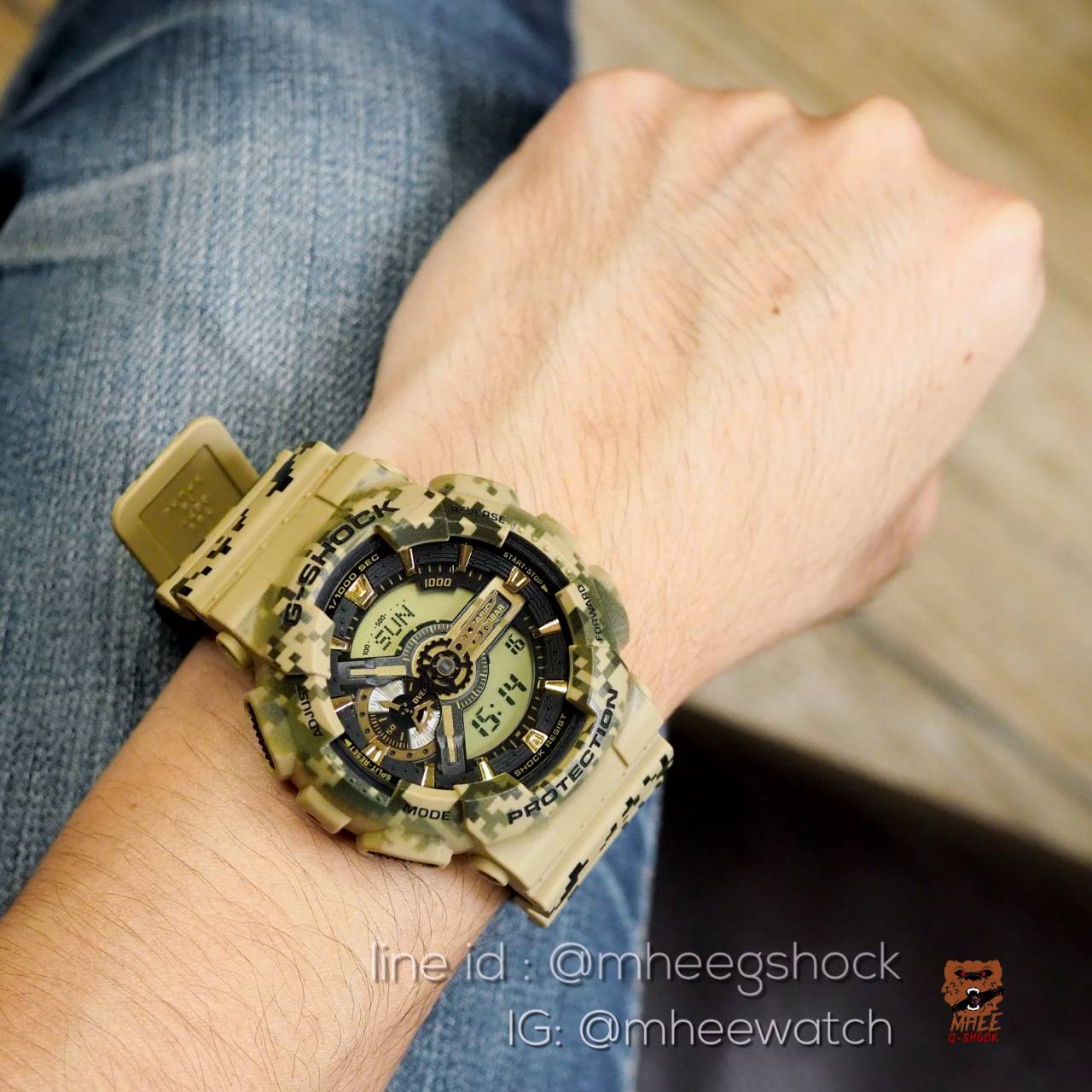 Casio G-Shock Camo รุ่น GA-110 ลายพราง ของแท้ 100% ประกันศูนย์ CMG