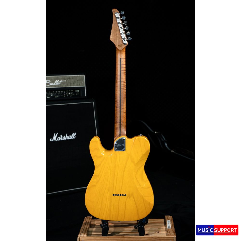 Soloking MT-1 ASH FM with Roasted Flame Maple Neck in Butterscotch Blonde Nafiri Special Run