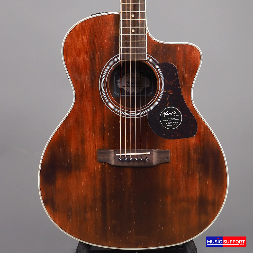 Mantic GA-10SCE กีต้าร์โปร่งไฟฟ้าไม้หน้าแท้ (TOP SOLID)