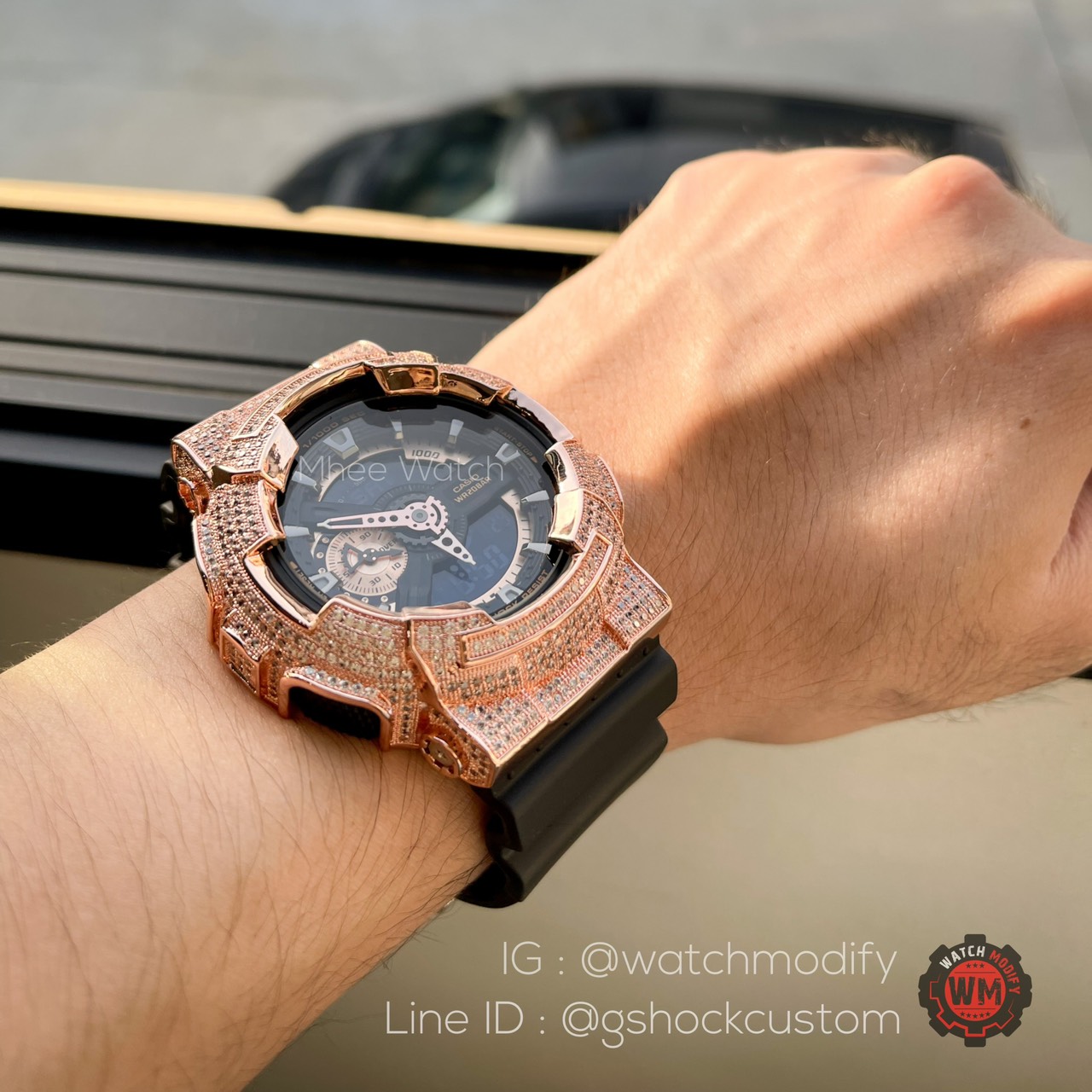 G-Shock กรอบเพชร Rosegold BlingBling G-Shock Custom รุ่นฮิต GA-110