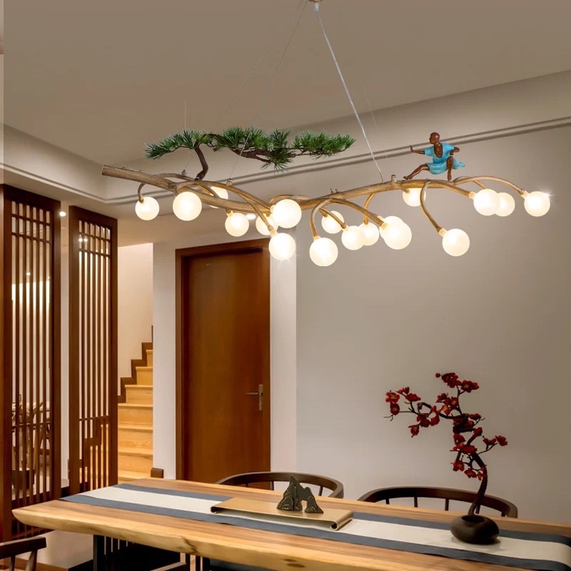 CT058A023 SOTMIA แชนเดอเรีย ดอกพลัม ต้นสน แชนเดอเรียโคมไฟ โคมไฟแขวน โคมไฟญี่ปุ่น โคมไฟ โคมไฟต้นไม้ โคมไฟตั้งพื้น