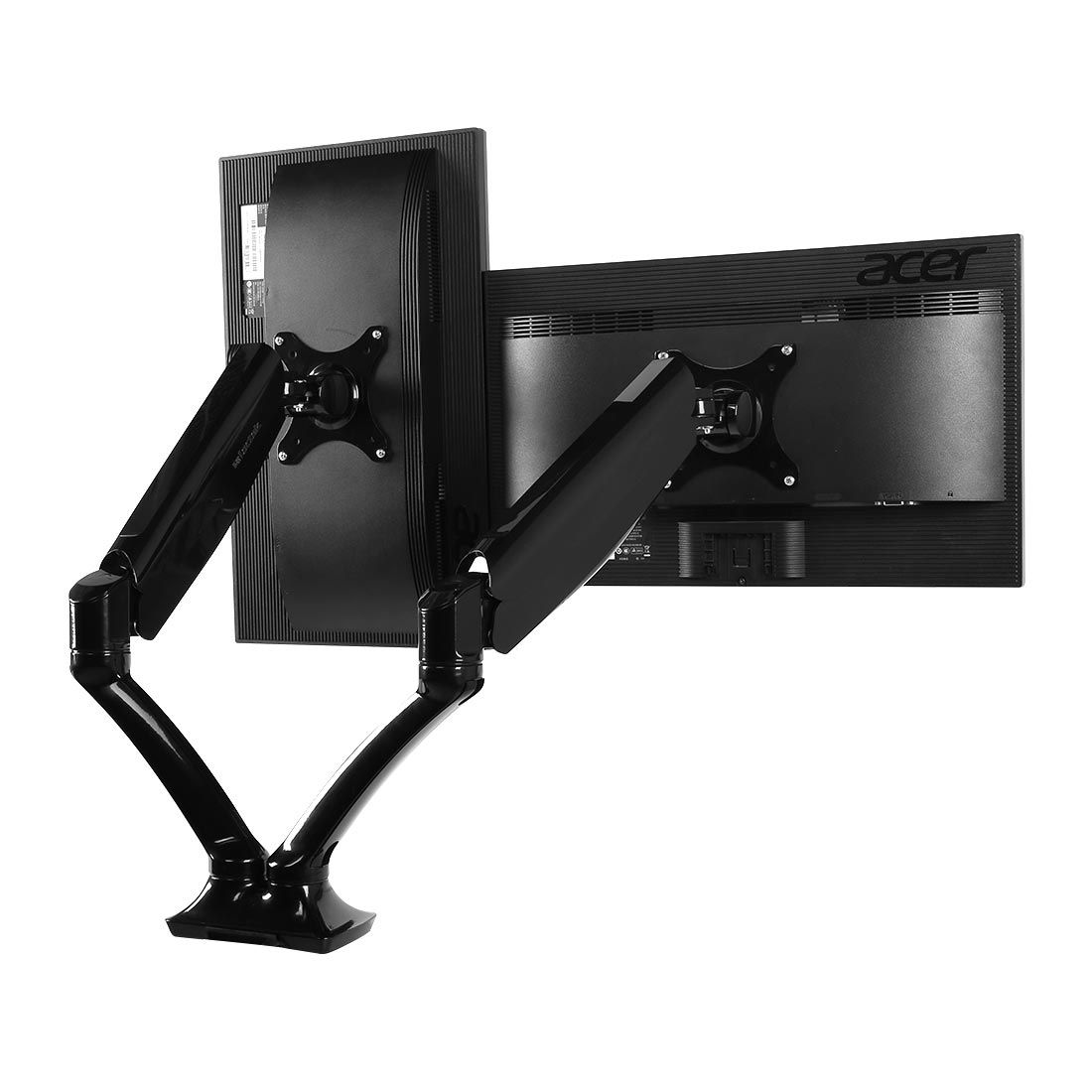 FlexiSpot by Essen ขาติดหน้าจอมอนิเตอร์แบบคู่ รุ่น F7D - สีดำ