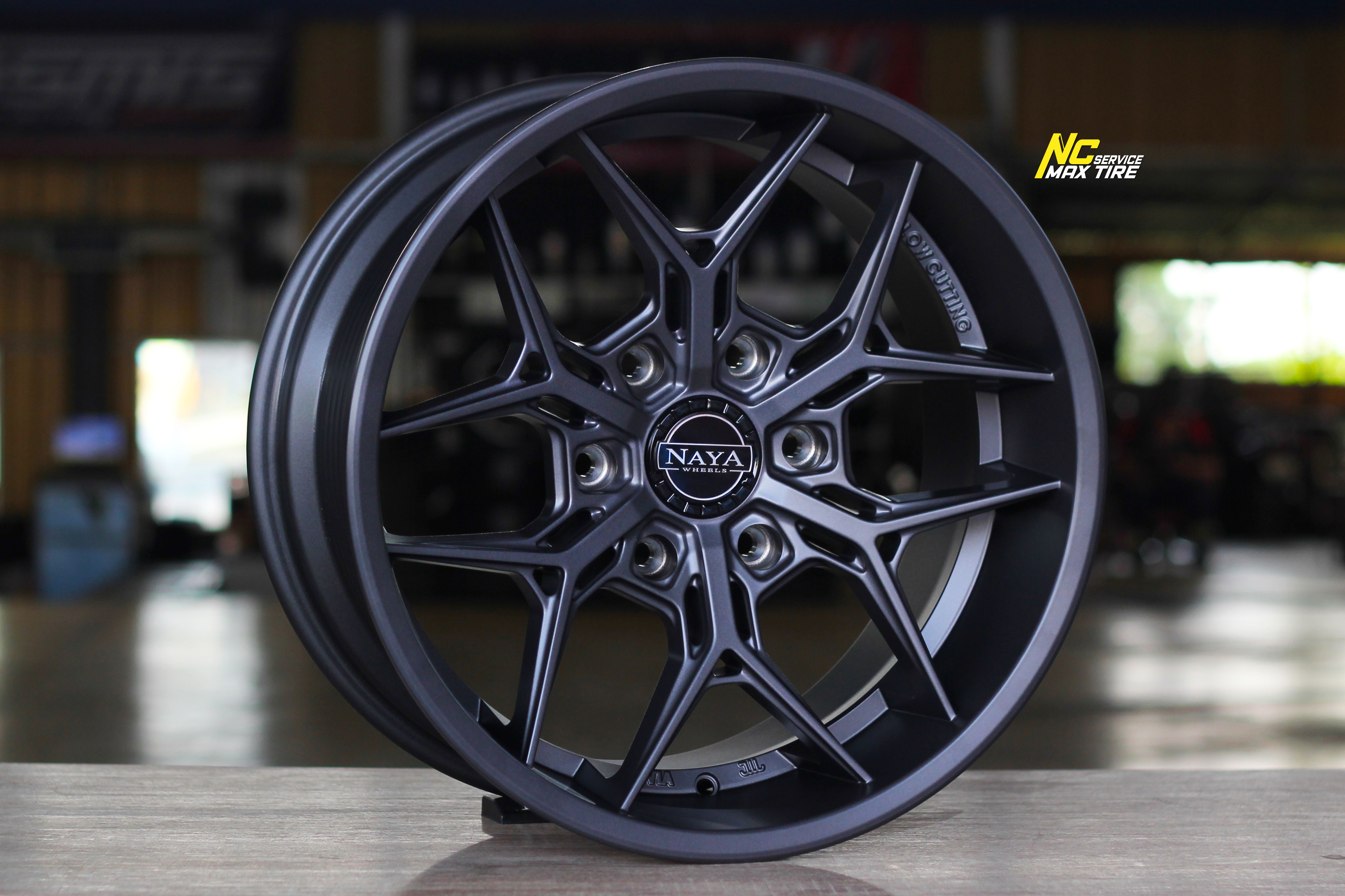 ล้อแม็กขอบ18 / NAYA / Alpha / T6 / 18×9.5 6H139.7 ET28 / ล้อแม็กสีกัลเทาเข้มทั้งวง / ล้อแม็กสำหรับรถกระบะ / SUV / PPV / ล้อแม็กสวยๆ / NC