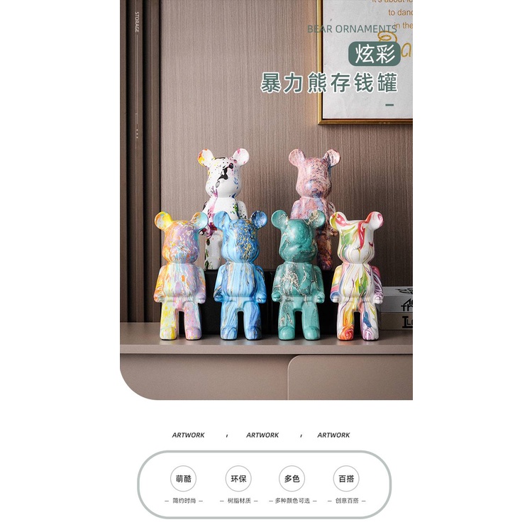 CT140B087 FAMITOSS โมเดลหมี หมี หมีแต่งบ้าน bear โมเดลหมีแต่งบ้าน