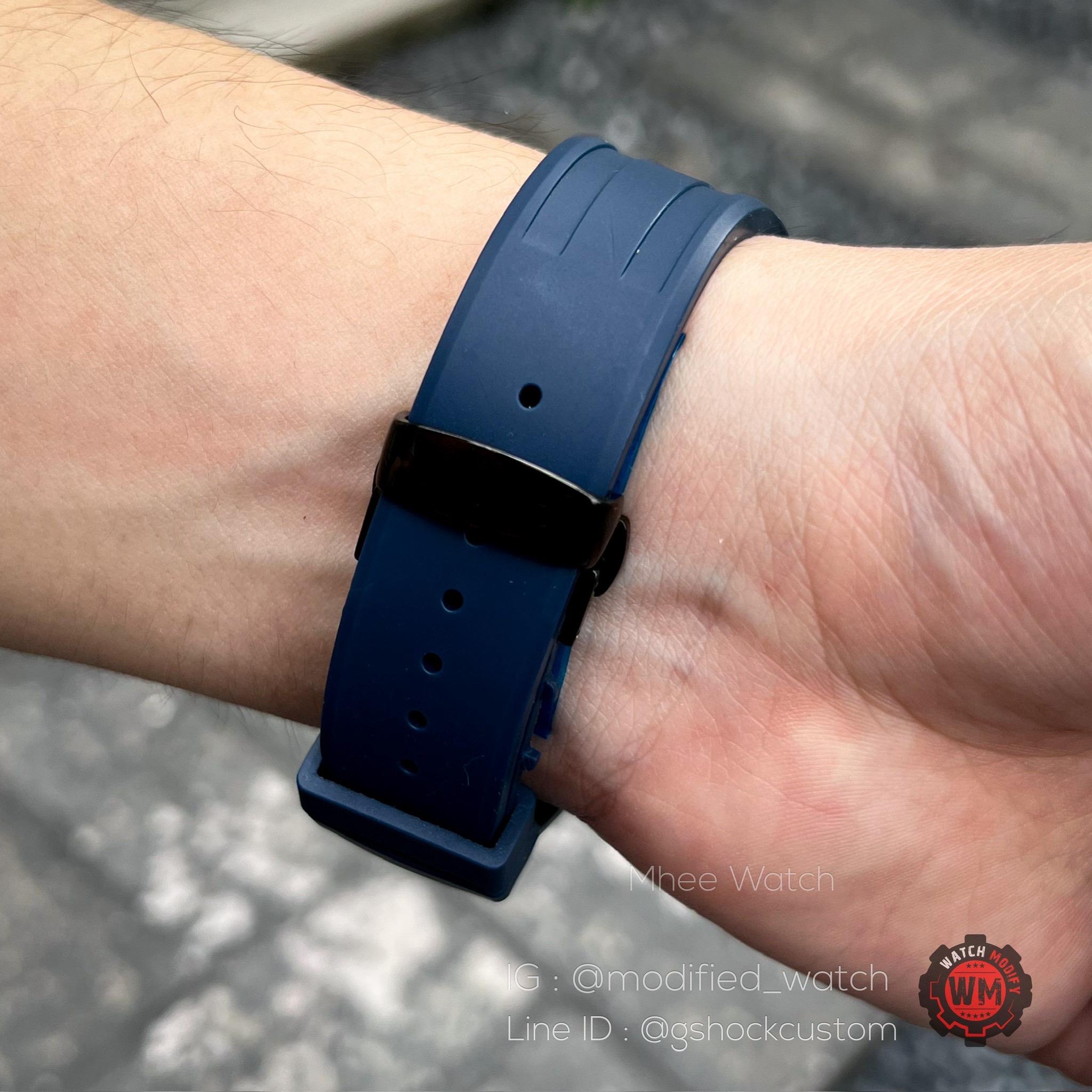 G-Shock Custom BMW Black Steel Blue Rubber Edition