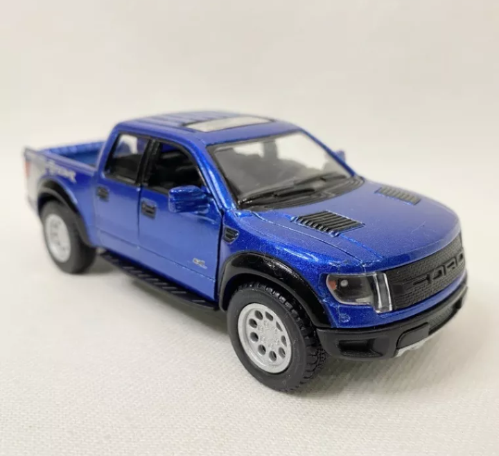 โมเดลรถกระบะ Ford Raptor ปี 2013 อัตราส่วน 1:46 สีน้ำเงิน