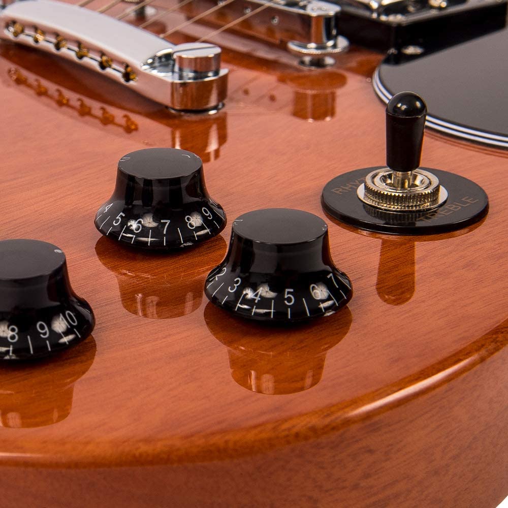 Vintage VS6 Reissued Series Electric Guitar Natural Mahogany