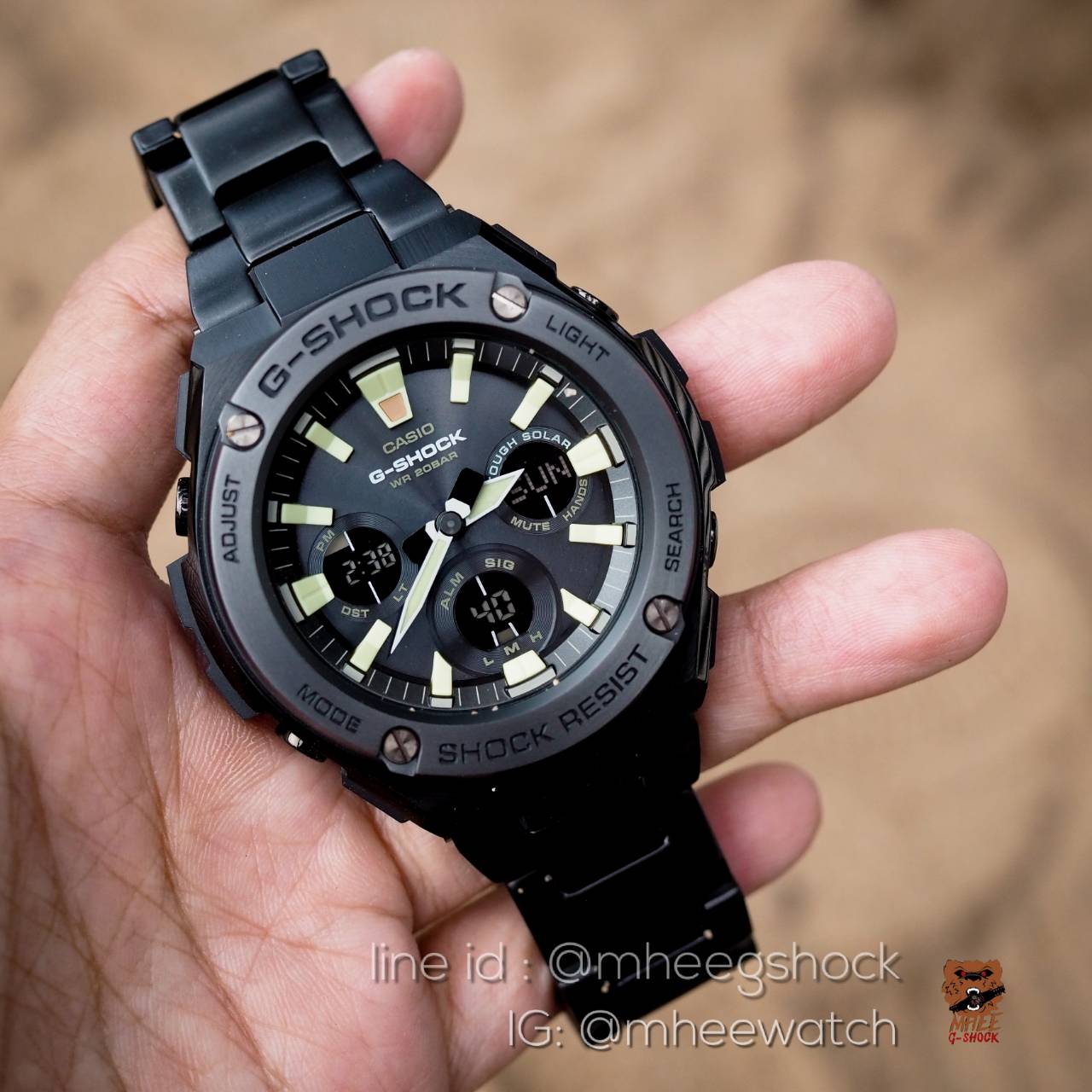 G-Shock G-Steel รุ่น GST-S130BD-1A รมดำ หายากมาก