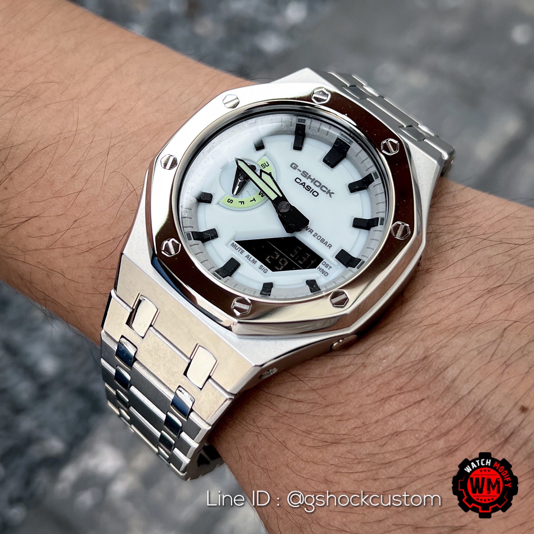 G-Shock Casioak AP Super Lume Dial Sandblasting Steel Strap