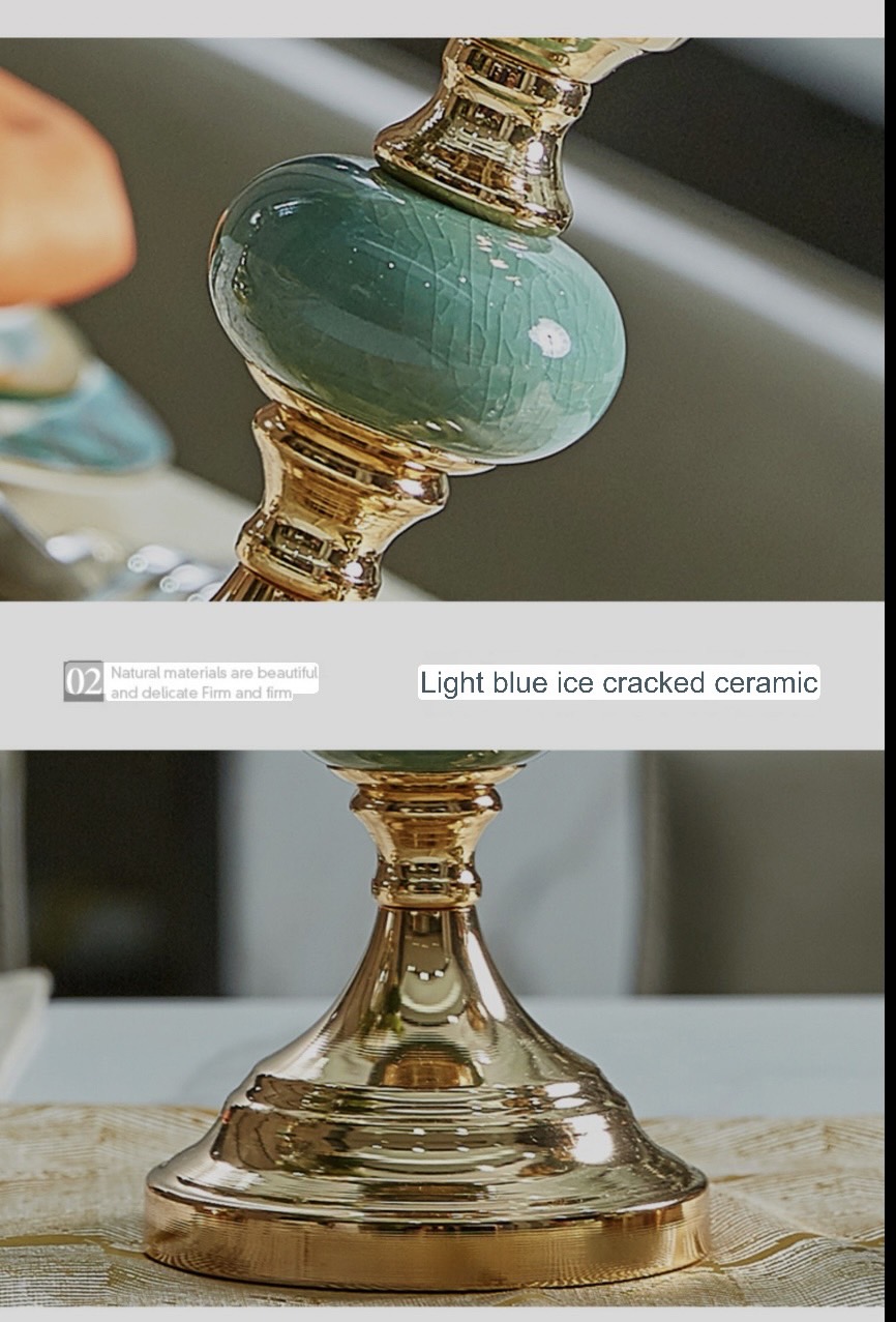 แจกันตกแต่งบ้าน ดอกไม้ประดิษฐ์พร้อมแจกัน เชิงเทียนตกแต่ง เชิงเทียนสีทอง แจกันดอกไม้ปลอม ดอกไม้ตั้งโต๊ะ เชิงเทียนทองเหลือง ST501E801