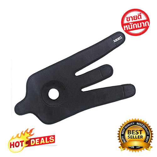 Aolikes อุปกรณ์พยุงหัวเข่า สายรัดเข่า แผ่นรัดพยุงเข่า สีดำ 1 ข้าง ฟรีไซส์ ปรับได้ บรรเทาการบาดเจ็บ ปวดเข่า Knee Support