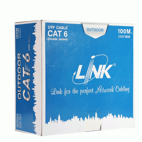 US-9106MW-1 ราคาสายแลนภายนอก สีดำ 100 เมตร แบบมีสลิงและสายไฟในตัว CAT6 CAT 6 UTP,PE OUTDOOR w/Drop wire & Power wire Black 100 M.*/Reel in Bx