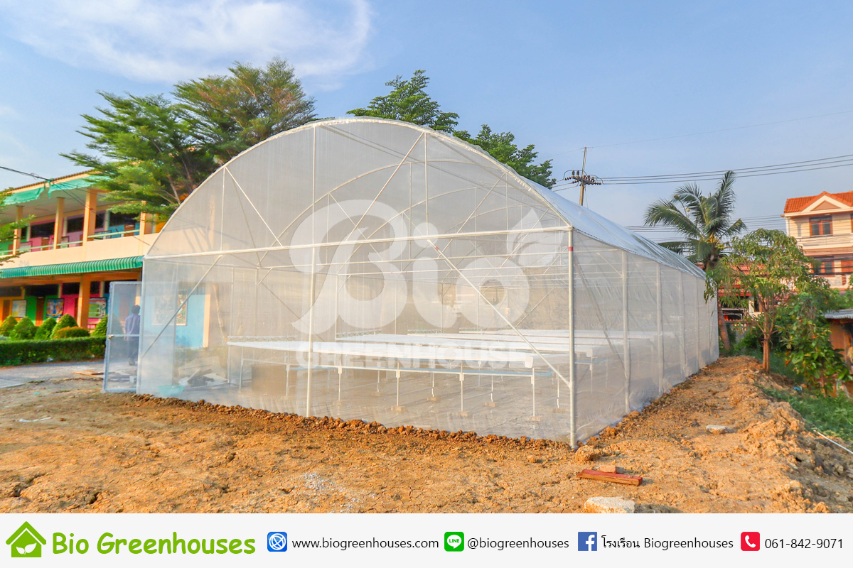 โรงเรือน พร้อมชุดปลูกไฮโดรโปนิกส์ นครปฐม